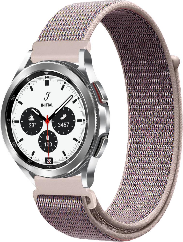 Ремешок нейлоновый Sport Loop для Galaxy Watch 4 44 мм Grey/Pink (24451-06)