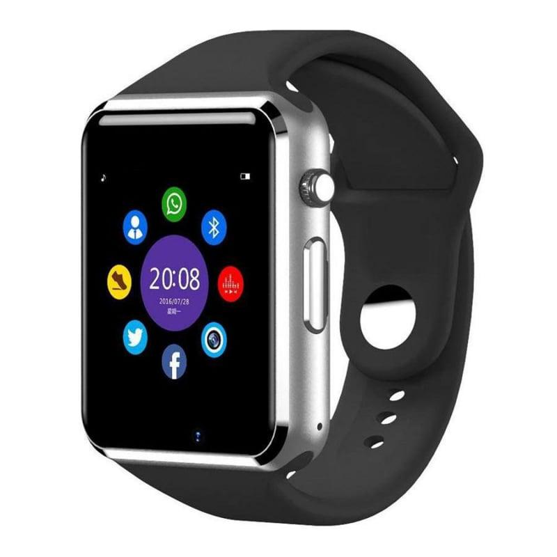 Смарт-часы Smart Watch A1 Bluetooth со слотом под sim-карту 400 mAh Silver (tf4615)