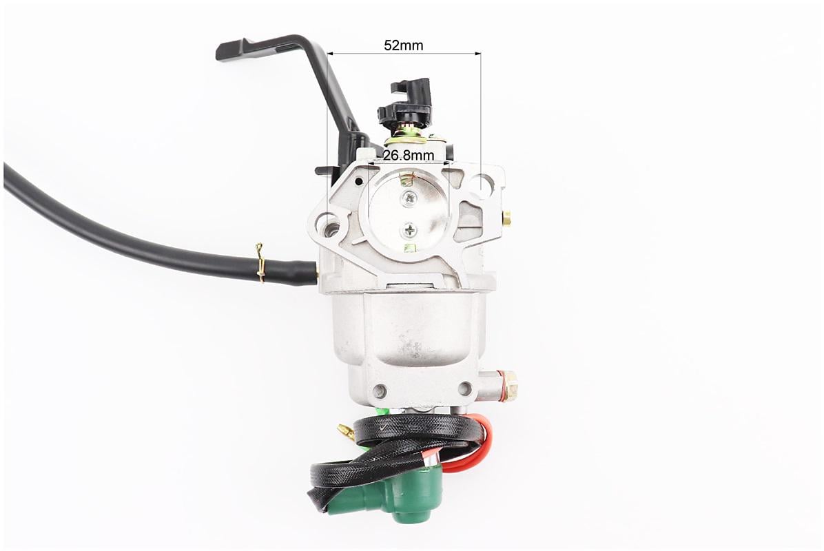 Карбюратор с электроклапаном D 26,80 мм под механическую заслонку к двигателям 182F/188F/190F и аналогам (999457) - фото 3 Карбюратор с электроклапаном D 26,80 мм под механическую заслонку к двигателям 182F/188F/190F и аналогам (999457) - фото 3