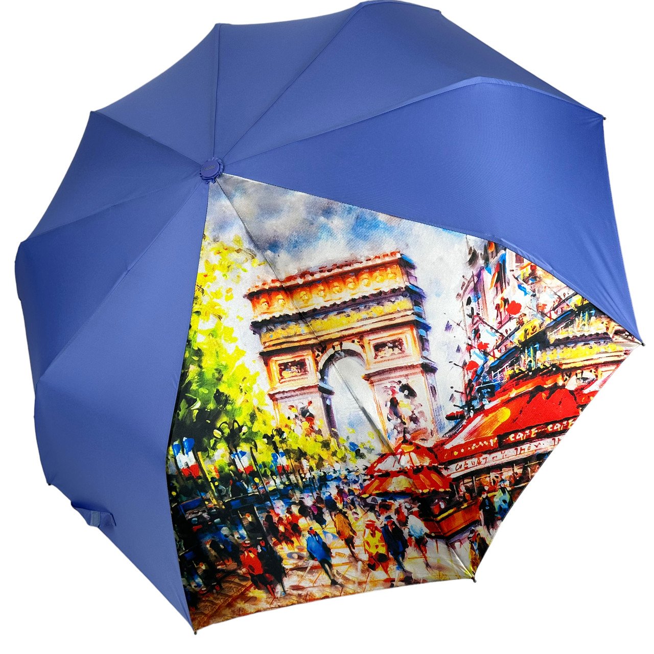 Зонт женский полуавтомат Susino с декоративной вставкой 9 спиц Синий (SYS0467-5) Зонт женский полуавтомат Susino с декоративной вставкой 9 спиц Синий (SYS0467-5)