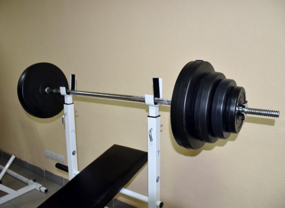 Штанга разборная 65 кг с прямым грифом с перчатками (2522948972) - фото 10