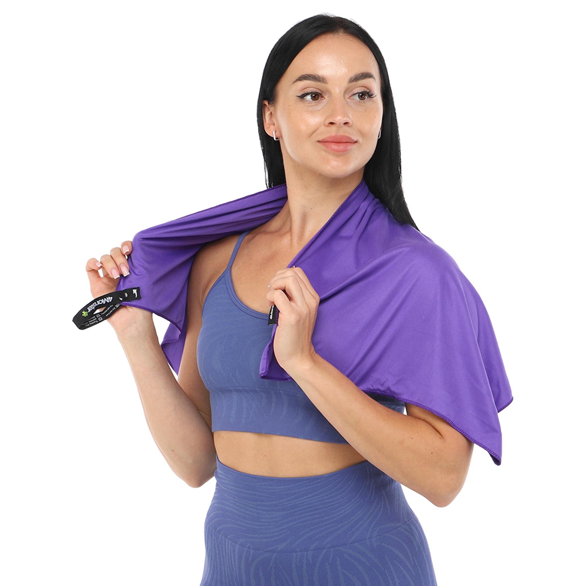 Полотенце спортивное 4Monster Фиолетовый (T-EDT-80) - фото 3