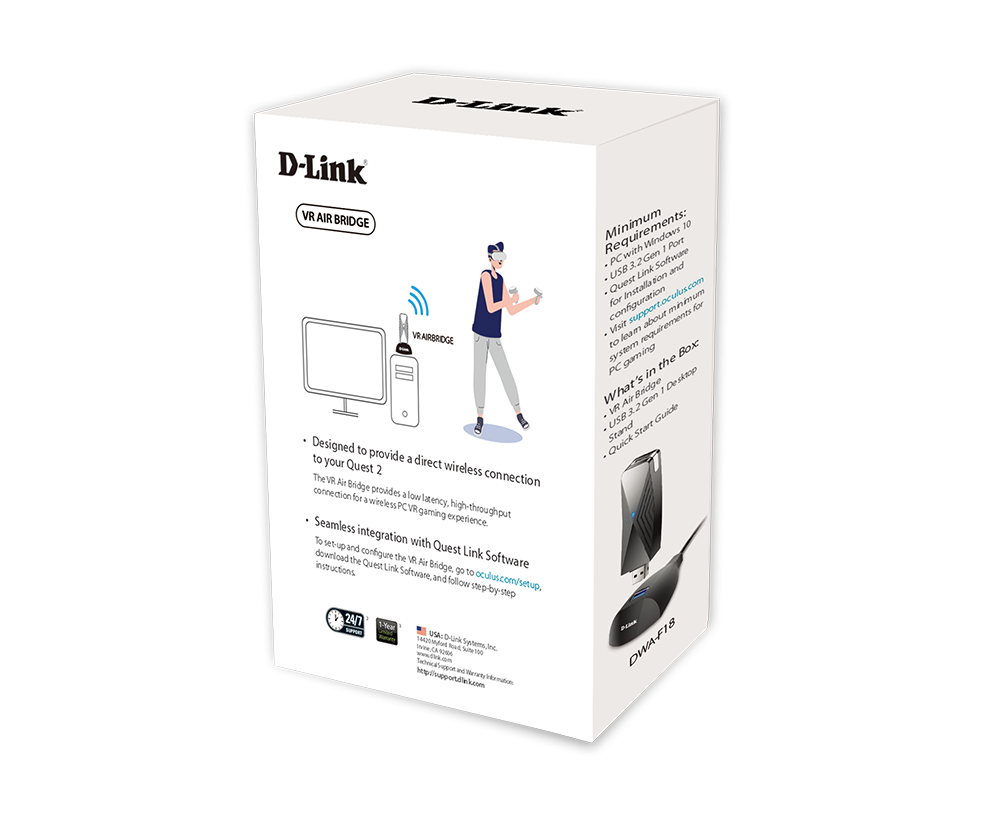 Адаптер беспроводной для Meta Quest 2/3/3S D-Link VR Air Bridge - фото 4