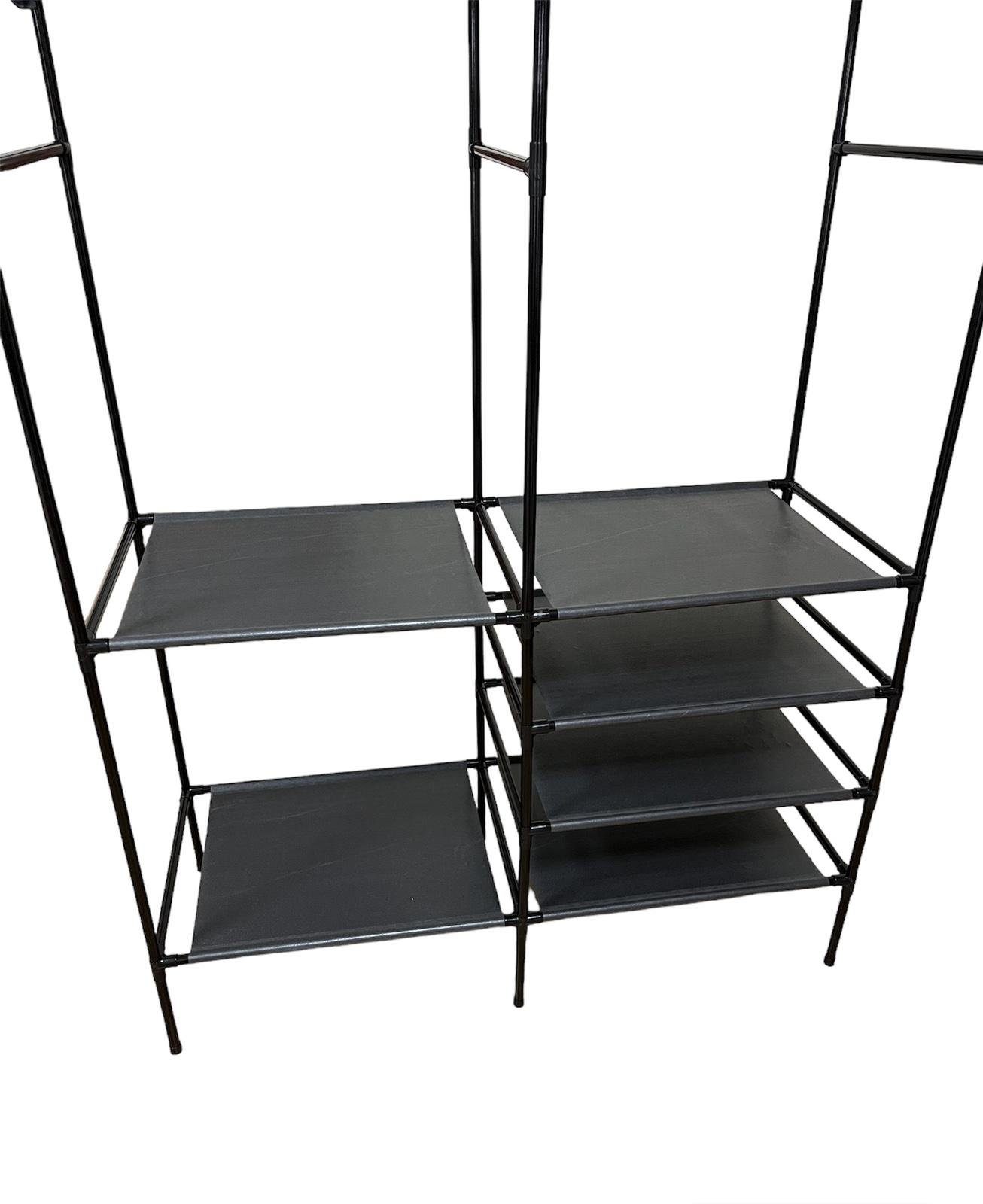 Вішалка для одягу 172x108x42 см Multifunctional Shelf 8518 Чорний - фото 3