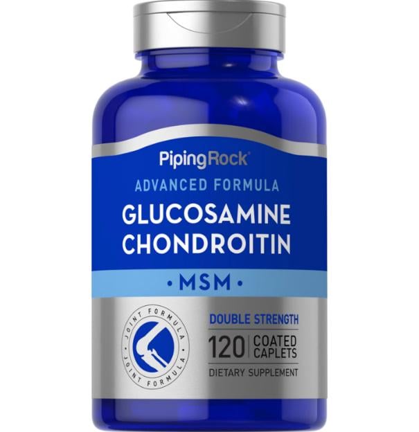 Препарат для суставов и связок Piping Rock Advanced Double Strength Glucosamine Chondroitin MSM 120 Caplets
