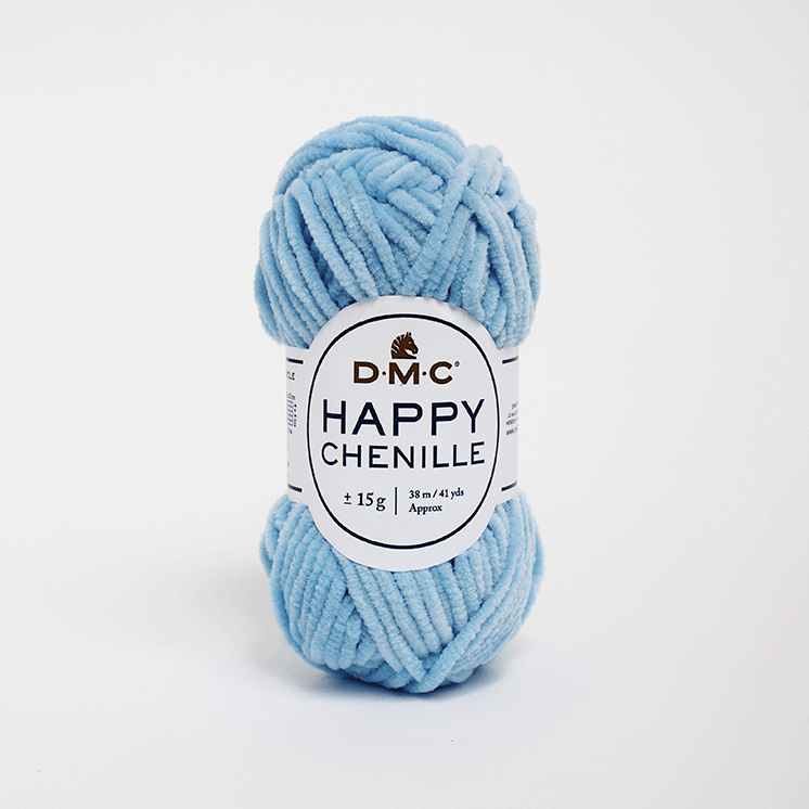 Пряжа велюровая DMC Happy Chenille 17 светло-голубой (2609)