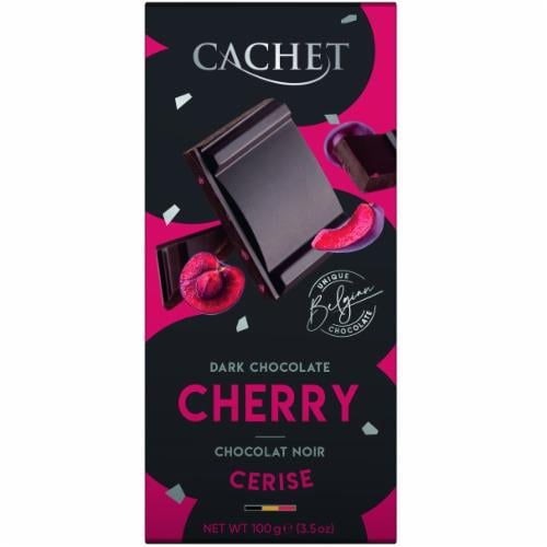 Шоколад черный Cachet Cherry 21424 100 г (31157424)