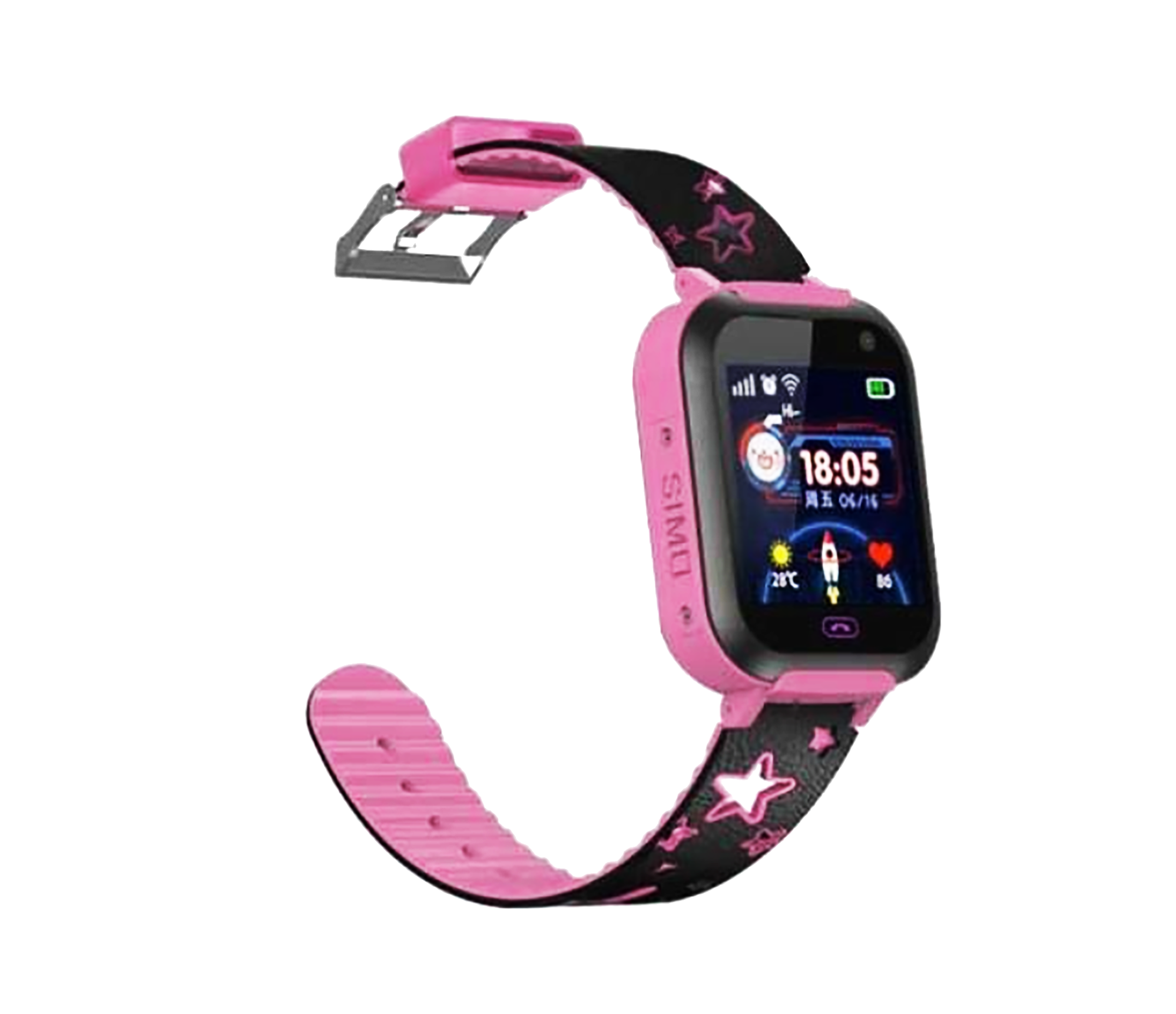 Детские смарт-часы SUNROZ A25S GPS LBS Розовый (SUN2043) Детские смарт-часы SUNROZ A25S GPS LBS Розовый (SUN2043)