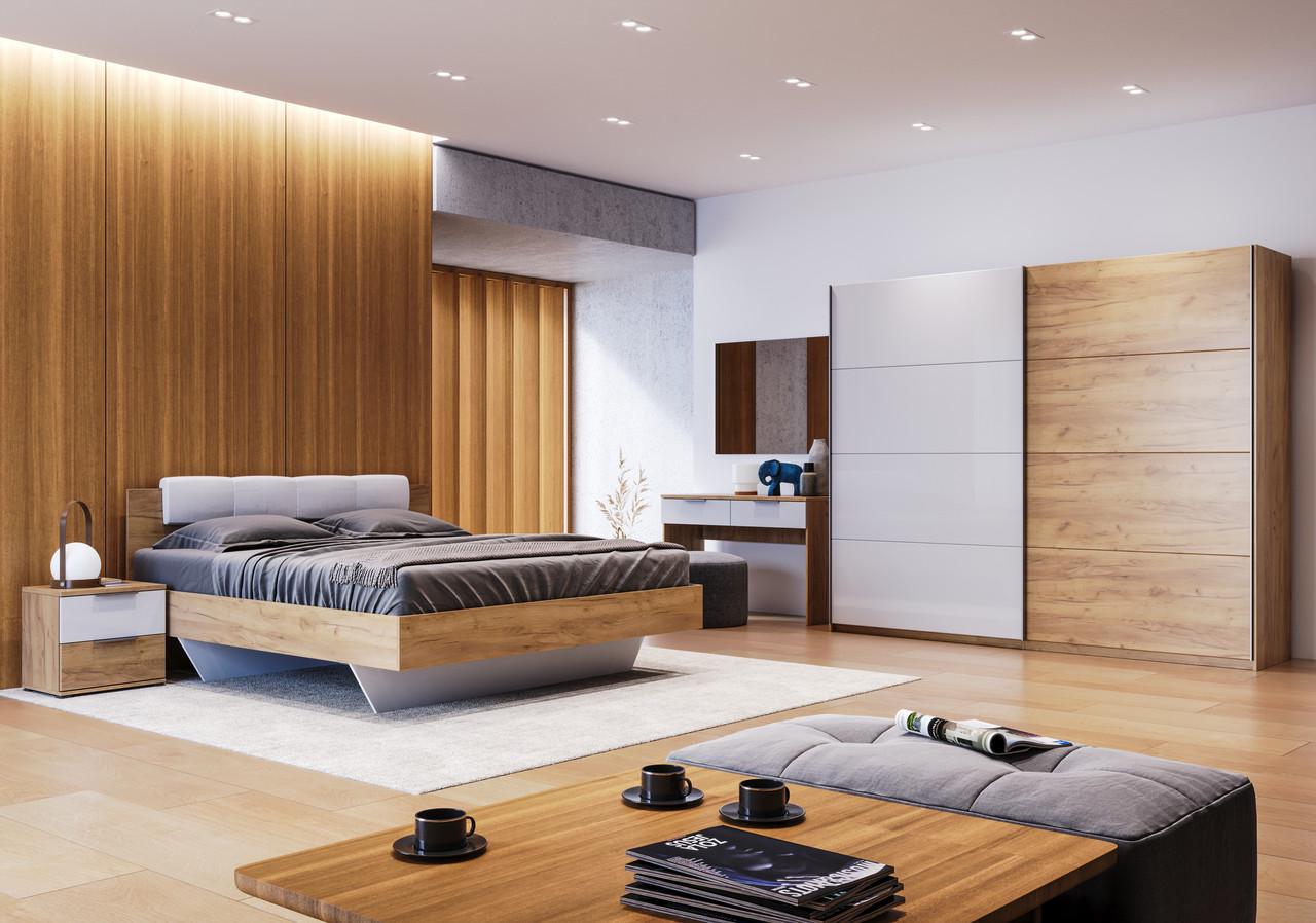 Гарнитур спальный Миро-Марк Asti №3 Дуб Крафт/Белый глянцевый (213-22-8)