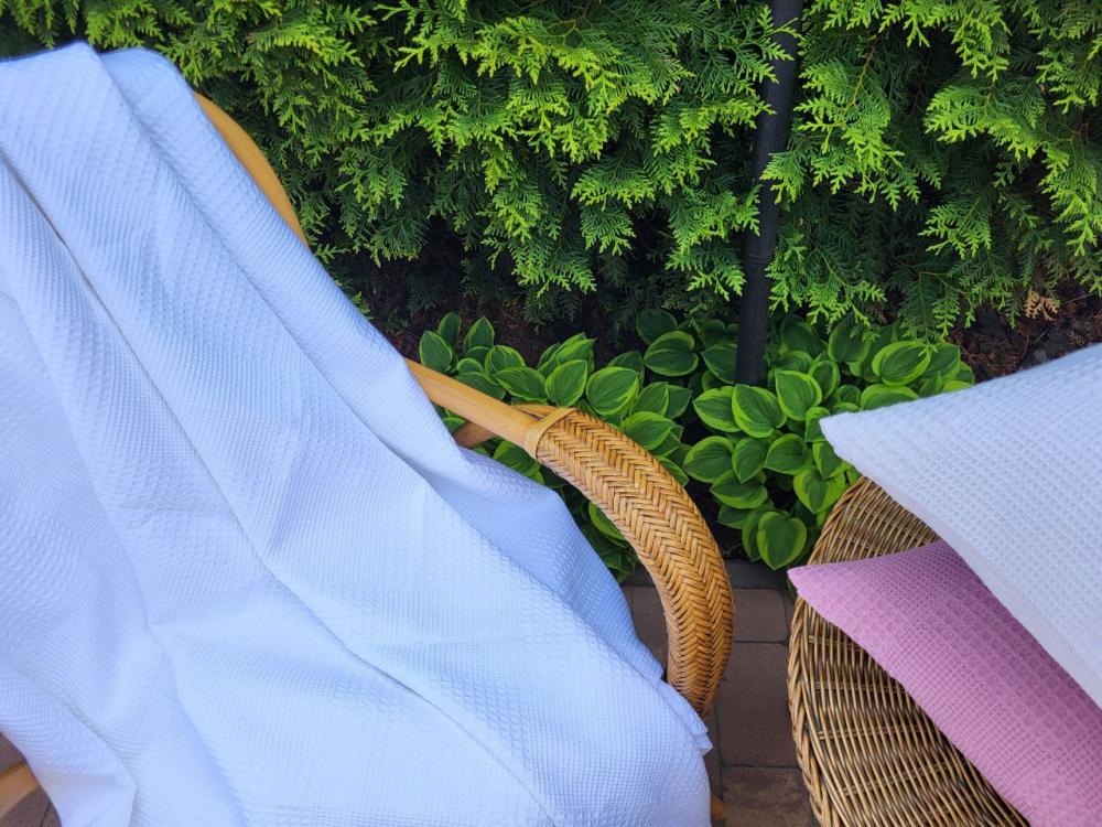 Покрывало Пике Вафелька 160x220 см Белый (11181) - фото 3 Покрывало Пике Вафелька 160x220 см Белый (11181) - фото 3