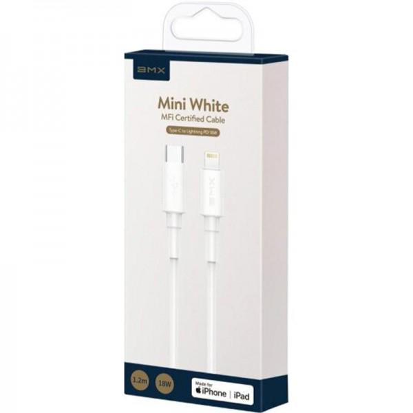 Кабель Baseus BMX Mini MFI Type-C to Lightning 18W PD 1.2m White (CATLSW-A02) - фото 4
