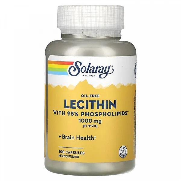 Лецитин Solaray Lecithin 1000 mg 100 Caps SOR-08300