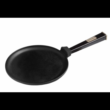 Сковорода чугунная блинная съемная ручка Brizoll Optima-Black О2415-Р1 D24 см (NA000051)
