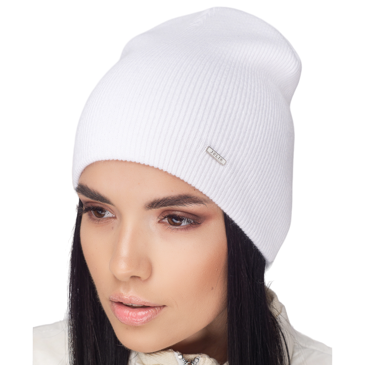 Шапка жіноча напіввовняна Leks Гріммі one size Білий - фото 1 Шапка жіноча напіввовняна Leks Гріммі one size Білий - фото 1