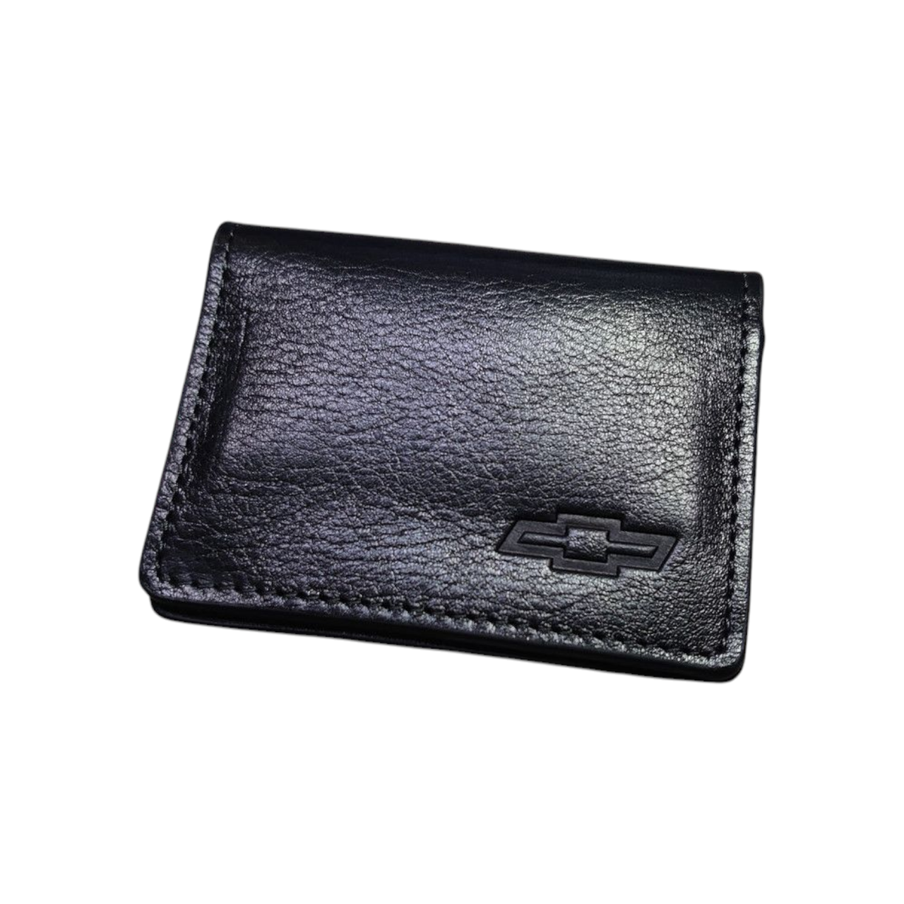 Обложка CHEVROLET на права/технический паспорт/ID паспорт/удостоверение глянцевая кожа 100х70х15 мм Черный (1795676876)