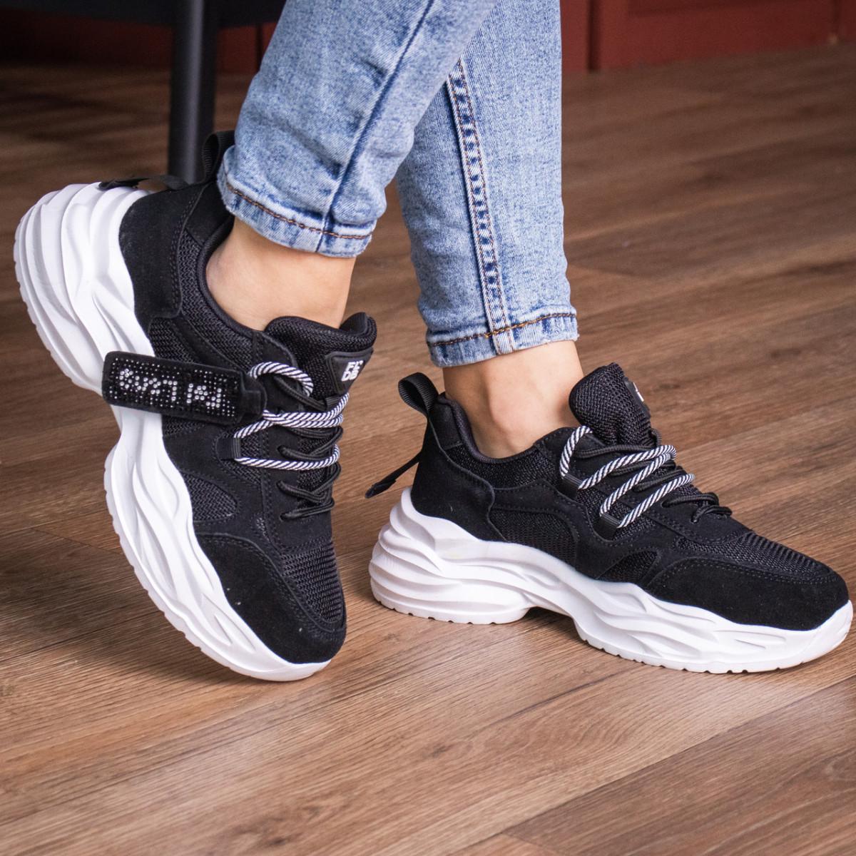 Кроссовки женские Fashion р. 37 23,5 см Черный (2725)