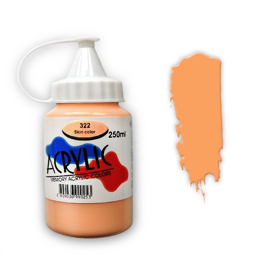 Краска акриловая Memory professional 250 мл Телесная