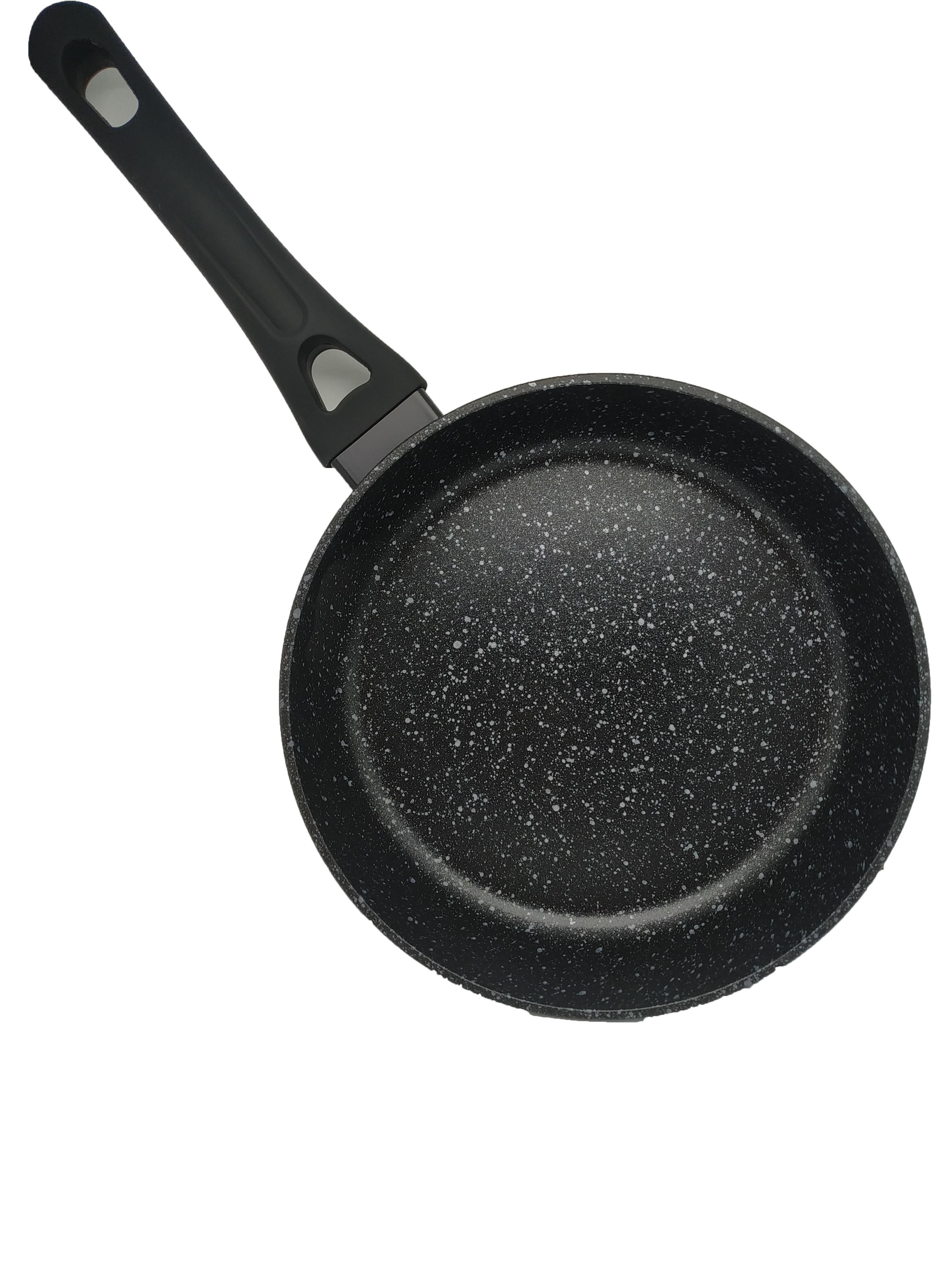 Сковорода Krauzer TG-Line гранитный алюминий 28 см Черный (80028)