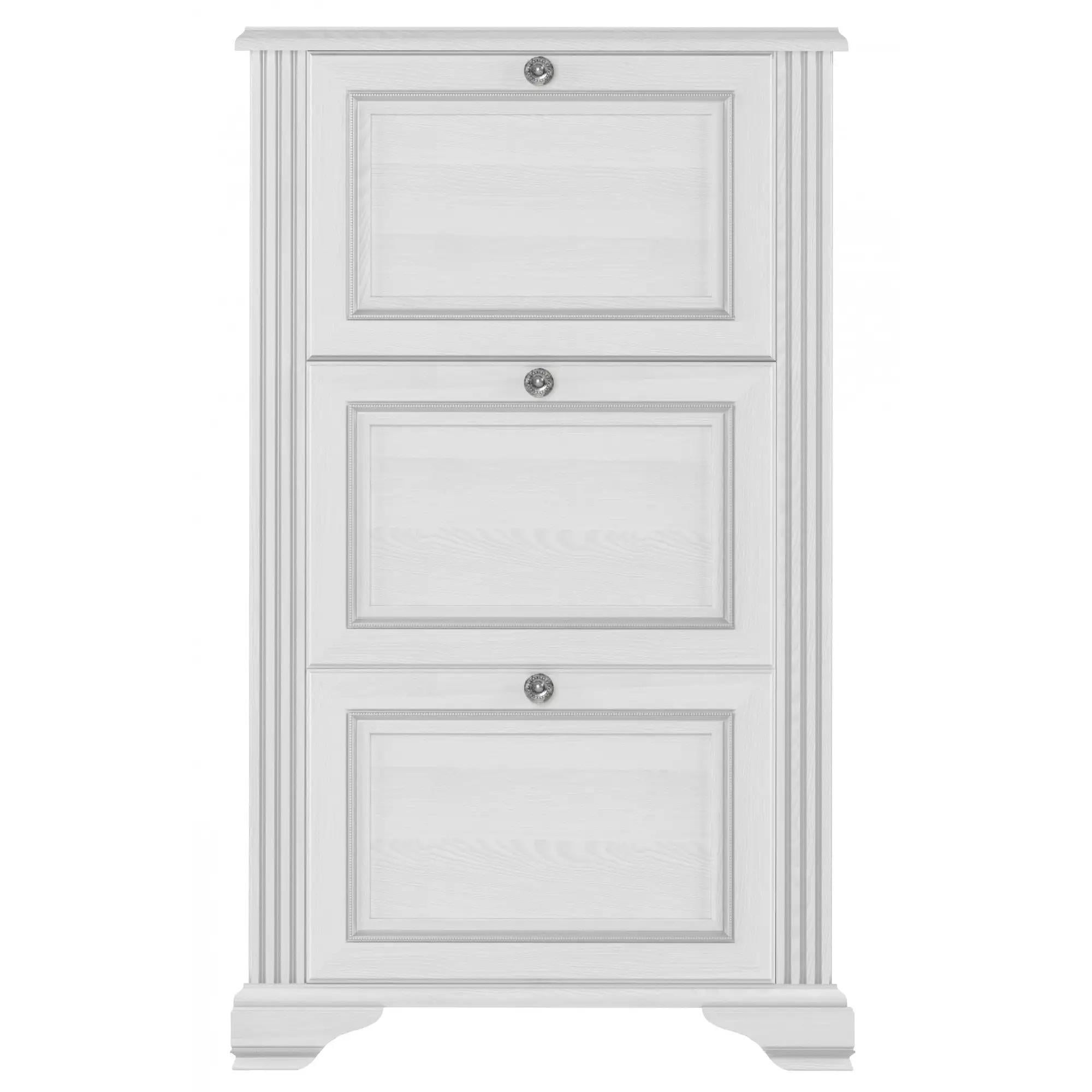 Тумба для обуви Гербор Уайт 3D Ясень снежный/Сосная серебряная (GRB-1339)