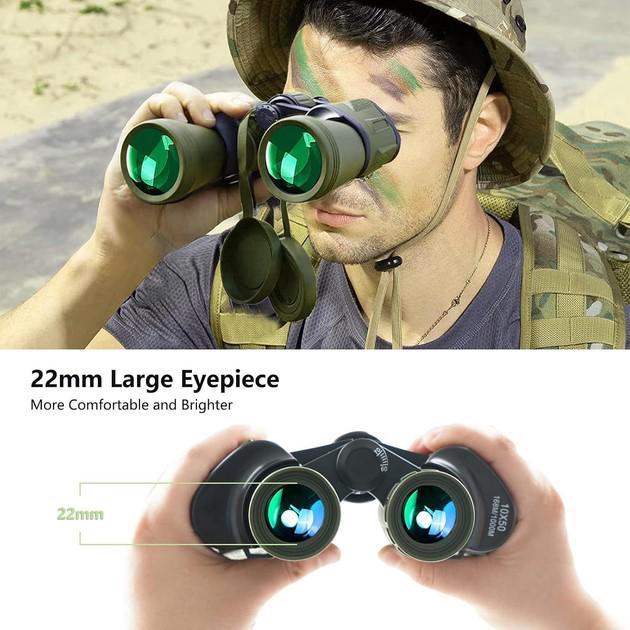 Бинокль 10x50 для охоты и наблюдений с чехлом (27884452) - фото 5 Бинокль 10x50 для охоты и наблюдений с чехлом (27884452) - фото 5