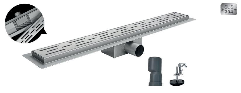 Трап душовий KOER FD01 з нержавіючої сталі SUS304 70x800 мм (KR3279) - фото 2