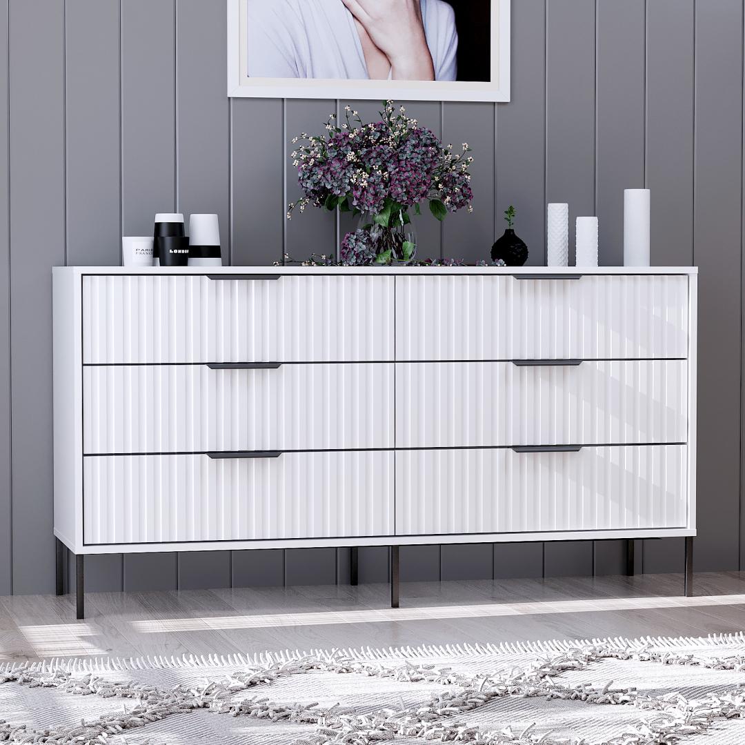 Комод DiPortes Атланта А-04 150/80/42 см Белый матовый (01196) - фото 1