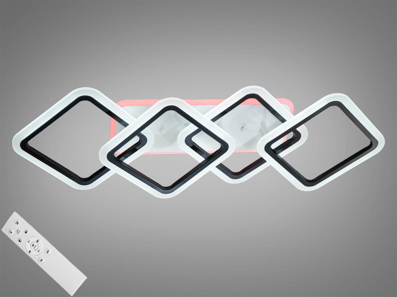 Люстра потолочная с димером LED MX2400/2+2LC BK 3col dim (2437599238)