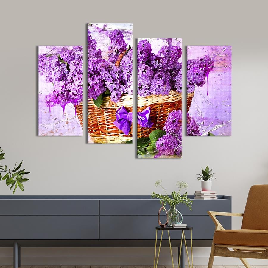 Картина на холсте Живописный букет сирени 149x106 см (853-42) Картина на холсте Живописный букет сирени 149x106 см (853-42)