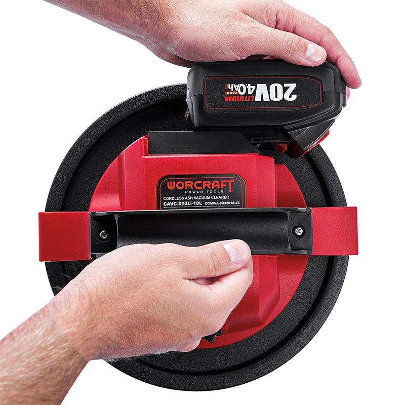 Пылесос промышленный аккумуляторный Worcraft CAVC-S20Li с аккумулятором 4А и зарядным 20В (43063) - фото 5 Пылесос промышленный аккумуляторный Worcraft CAVC-S20Li с аккумулятором 4А и зарядным 20В (43063) - фото 5
