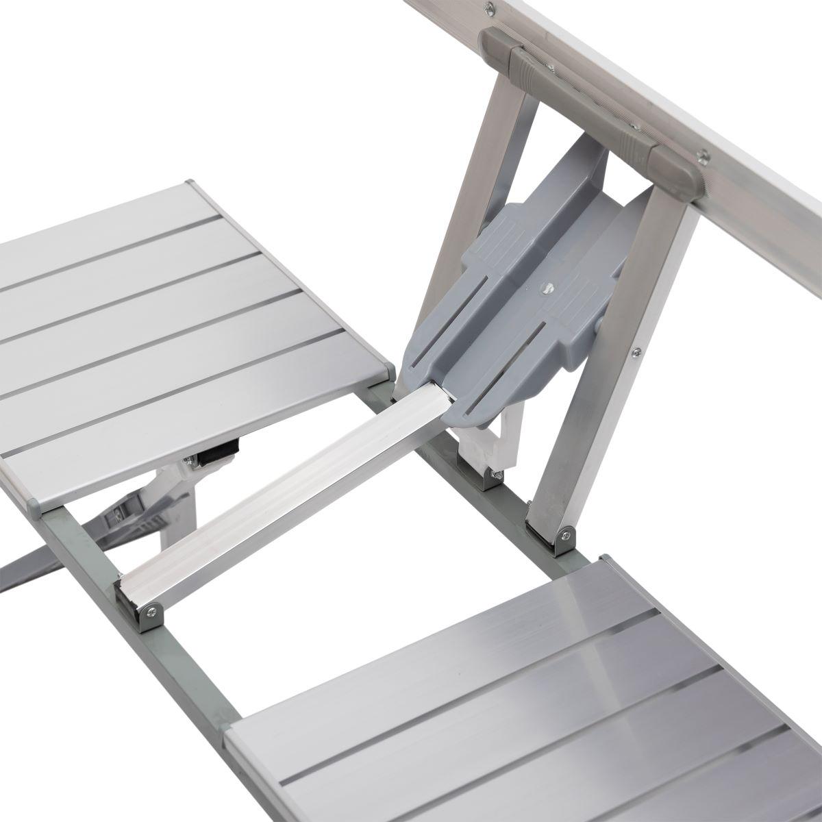 Стіл-трансформер складаний алюмінієвий та 4 стільці (6855) - фото 26 Стіл-трансформер складаний алюмінієвий та 4 стільці (6855) - фото 26