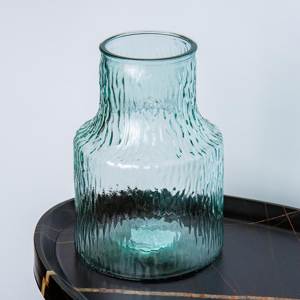 Ваза стеклянная Elisey Бирюзовый бриз Голубой (9052-003)