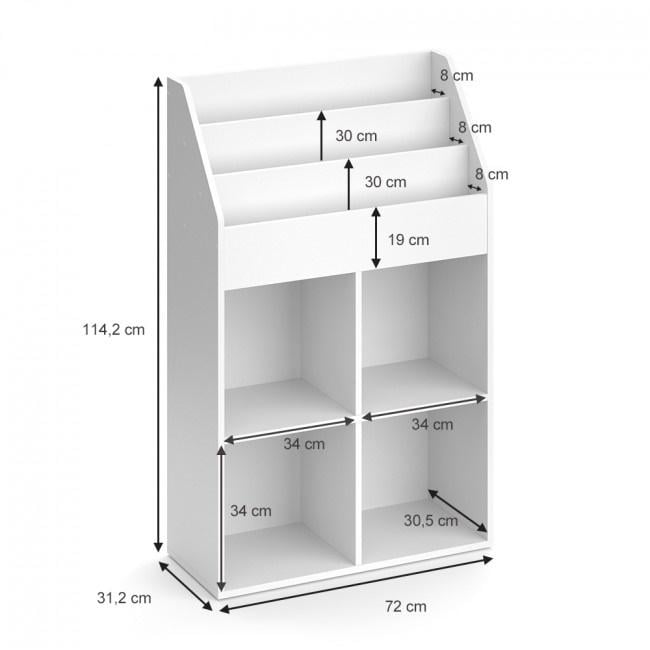Комод детский высокий Vicco Luigi 72x114 Белый - фото 9 Комод детский высокий Vicco Luigi 72x114 Белый - фото 9