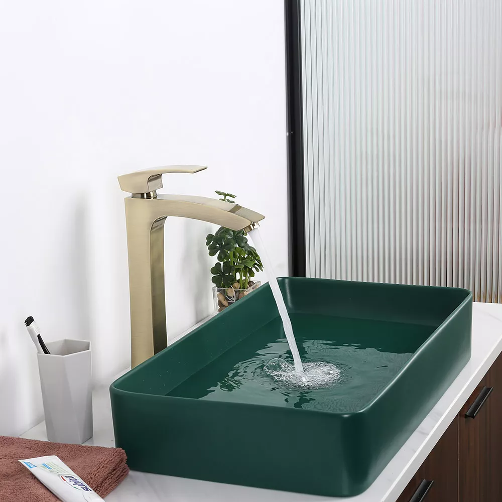 Смеситель для умывальника высокий Gappo G1007-42 Бронзовый (1046083) - фото 2 Смеситель для умывальника высокий Gappo G1007-42 Бронзовый (1046083) - фото 2