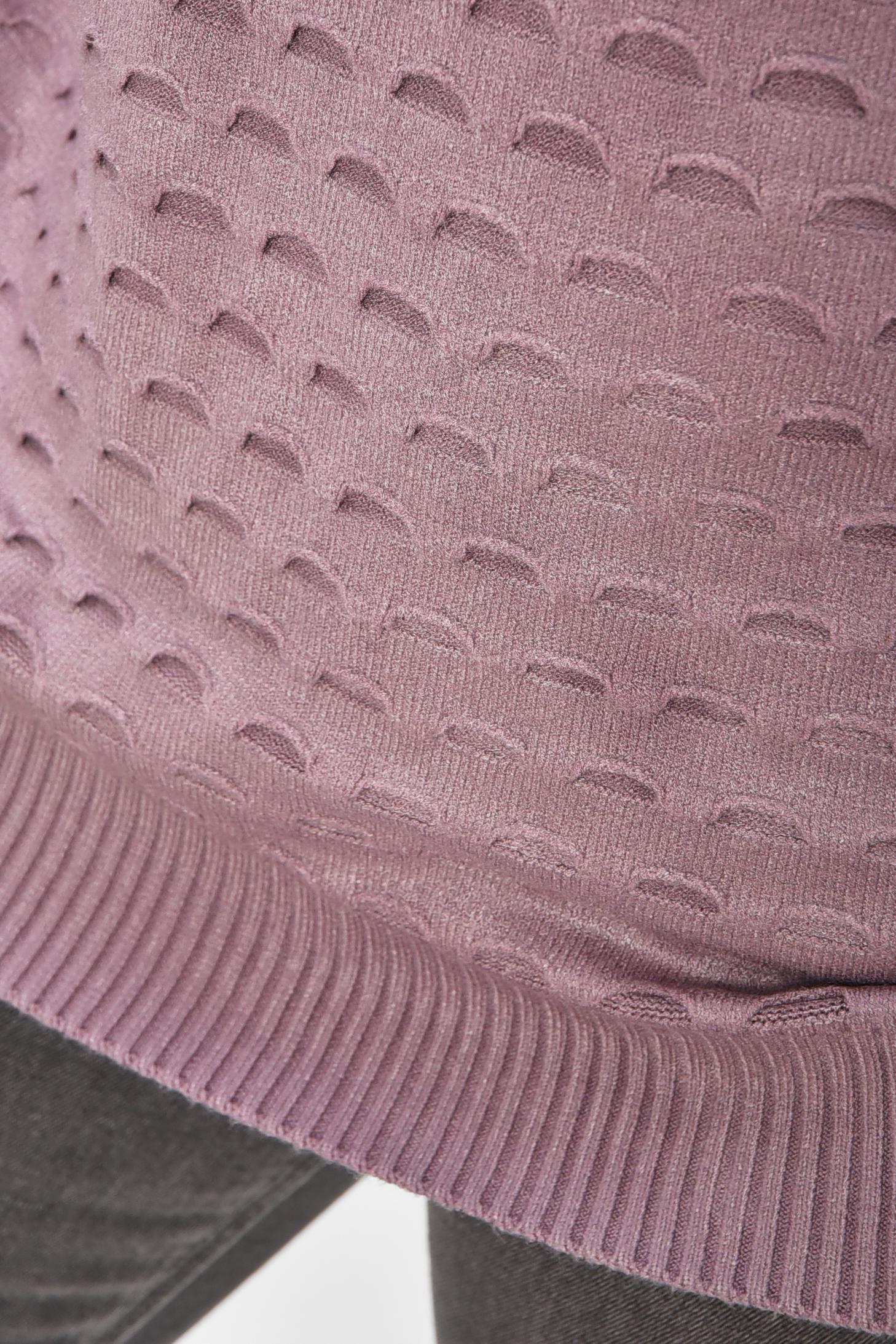 Светр жіночий 206590 однотонний XL-2XL Бузковий (206590_!335355_48-50) - фото 4