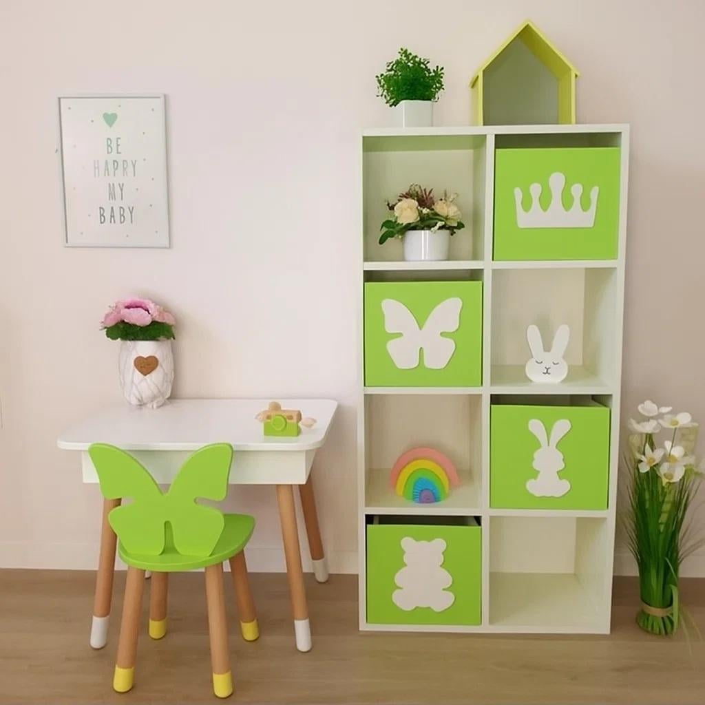 Стеллаж для игрушек и книг на 8 ячеек Gap ST8 White/Laim