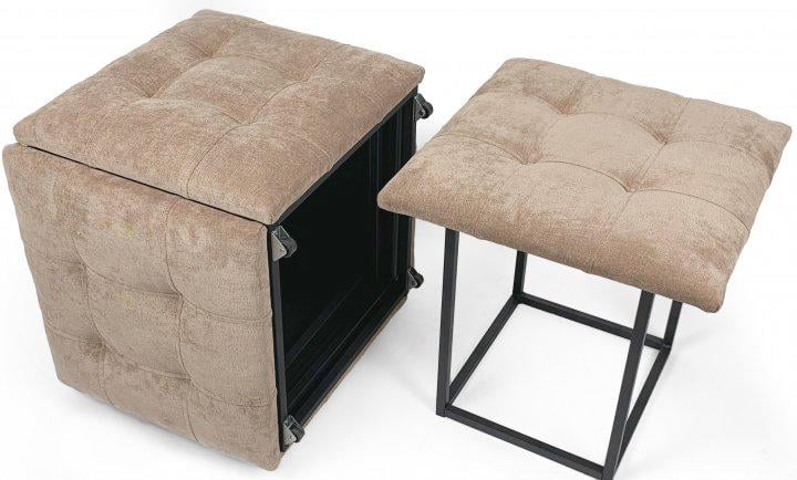 Пуф трансформер Luxury KADIS 5в1 Темно бежевый (9356738) - фото 6 Пуф трансформер Luxury KADIS 5в1 Темно бежевый (9356738) - фото 6