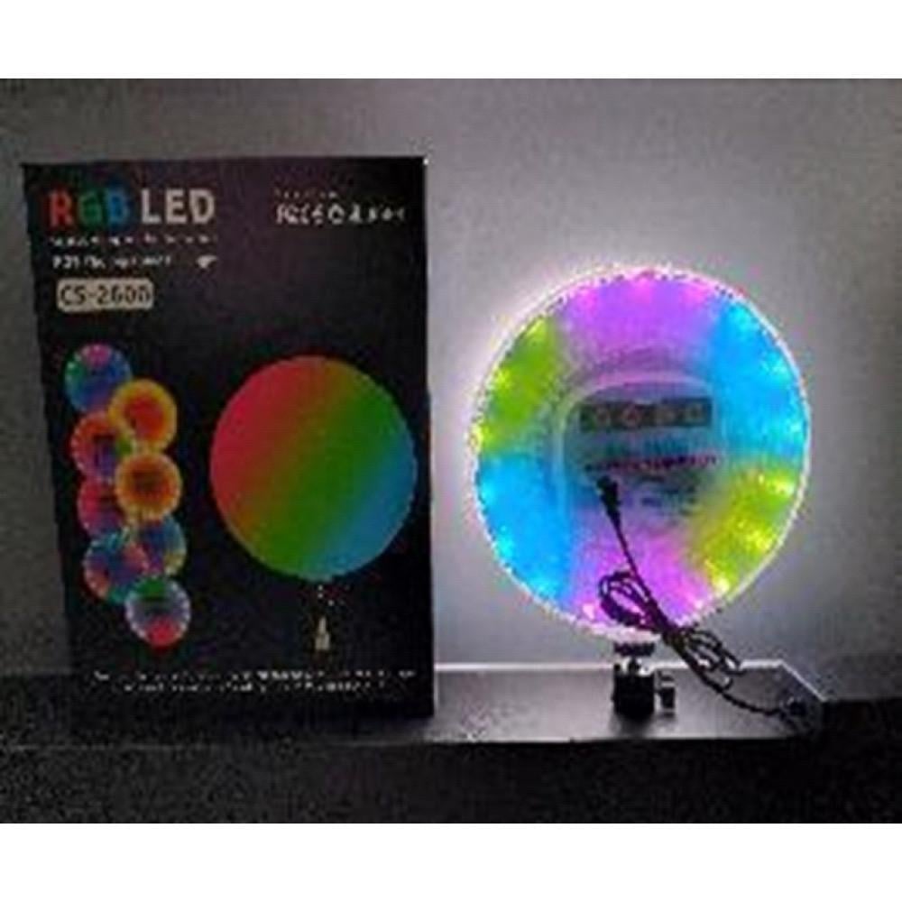 Лампа відеосвітло RGB LED CS-2600 з можливістю зміни кольорів на дистанційному керуванні - фото 4