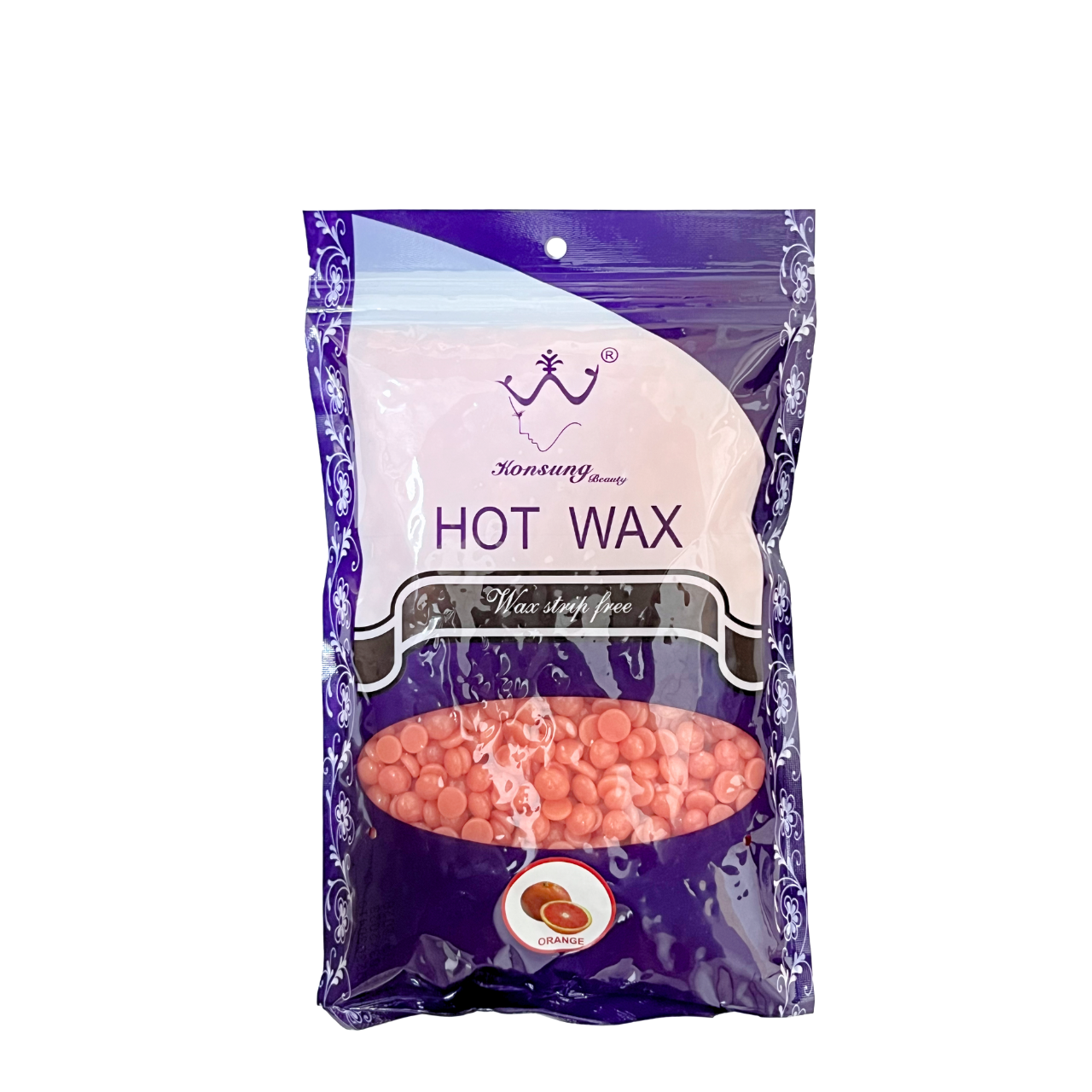 Воск пленочный для депиляции Konsung Hot Wax Orange в гранулах 300 г