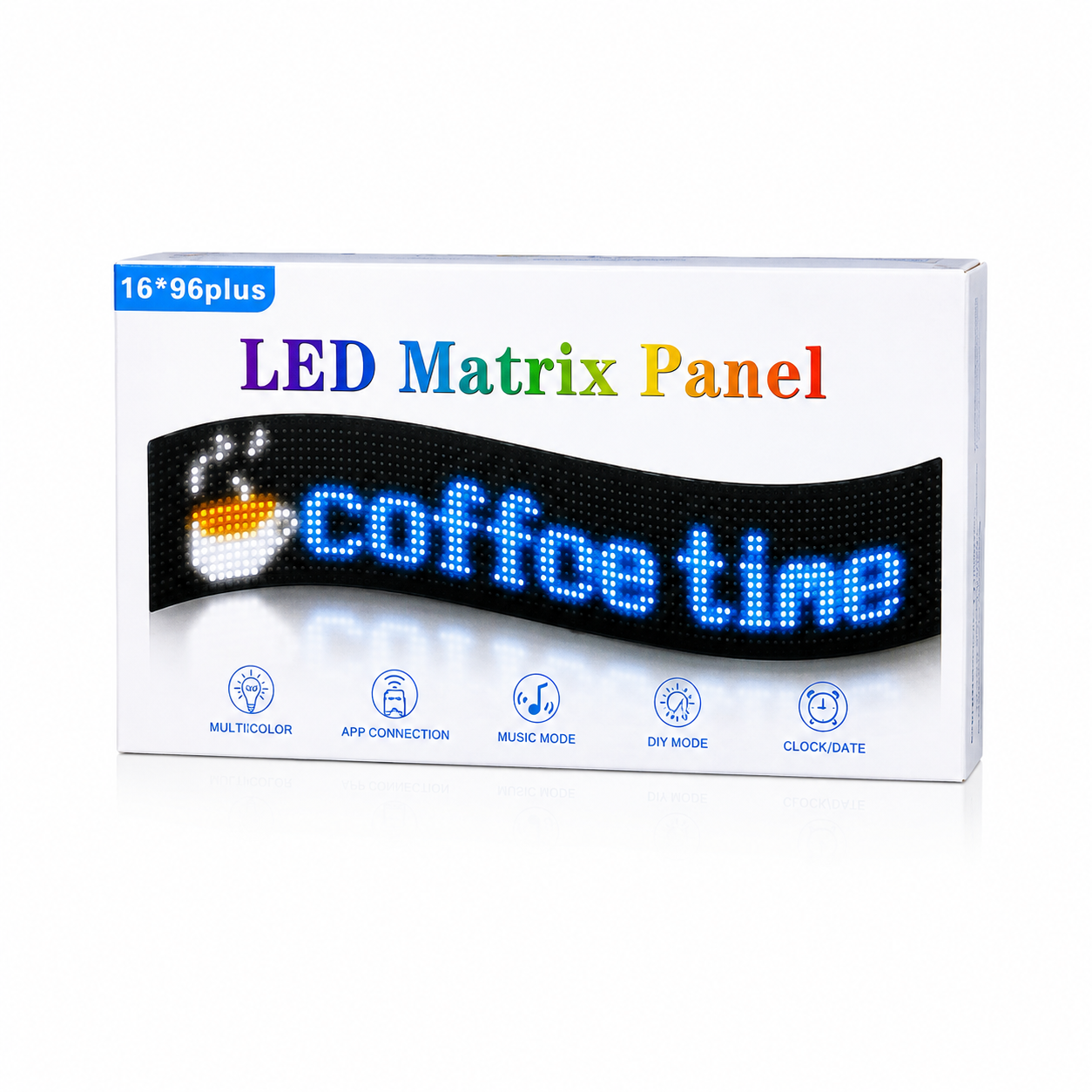 Экран гибкий светодиодный LED Matrix Panel APP RGB 90×19 см с Wi-Fi (10415) Экран гибкий светодиодный LED Matrix Panel APP RGB 90×19 см с Wi-Fi (10415)