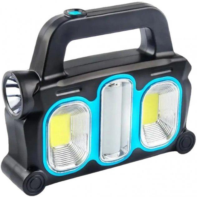 Фонарь ручной аккумуляторный Gold Orion OR-6168 с 3 режимами и солнечной батареей Черный/Синий (9236015) Фонарь ручной аккумуляторный Gold Orion OR-6168 с 3 режимами и солнечной батареей Черный/Синий (9236015)