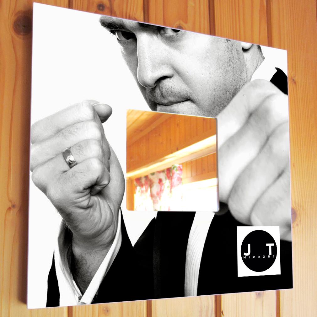 Зеркало с фото Певец Justin Timberlake 260х260 мм (M00809)