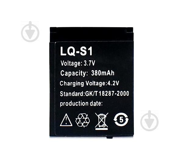 Батарея LQ-S1 Smart Watch DZ09, QW09, W8, A1, V8, X6, HLX-S1, GJD 380mAh