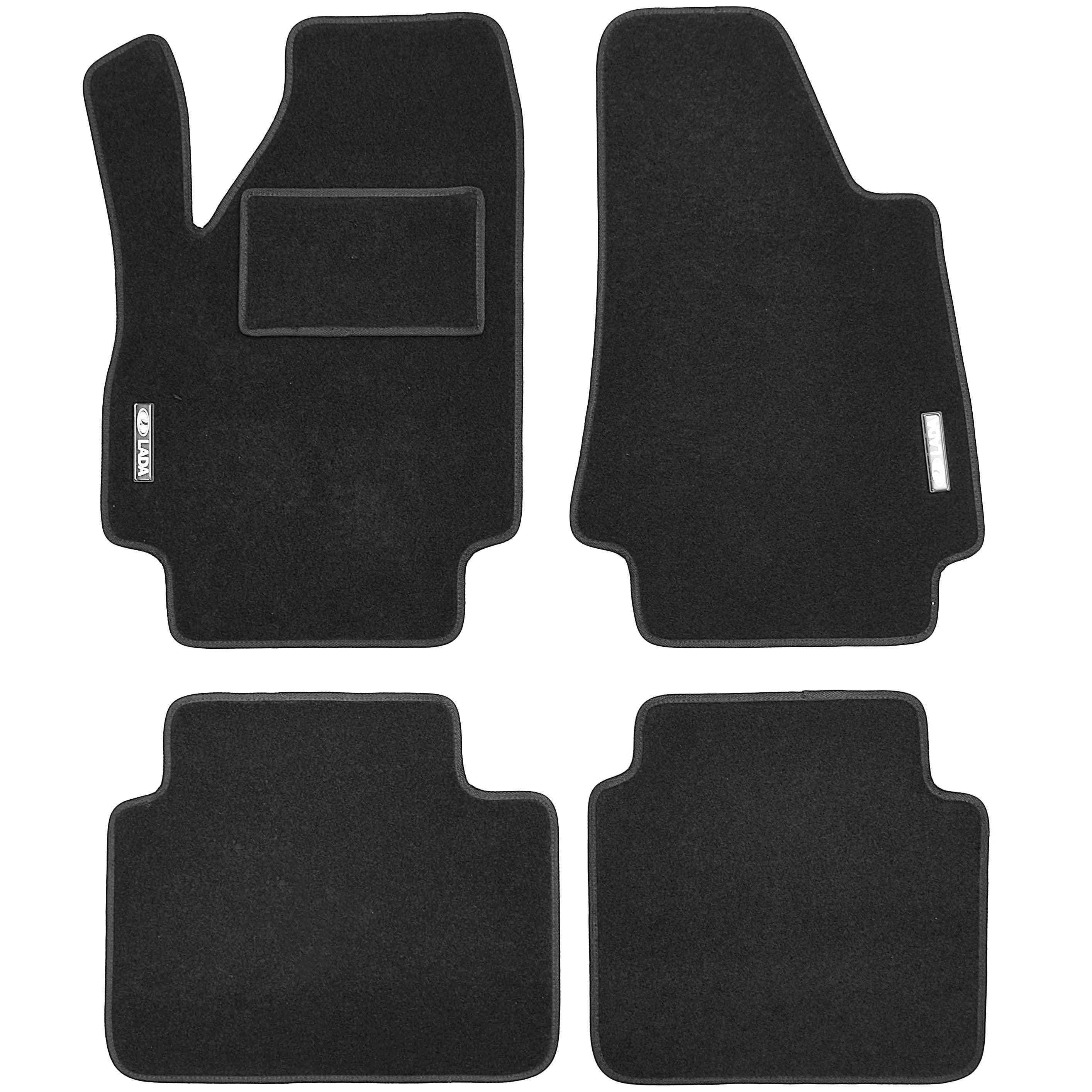 Килимки в салон Стандарт для Lada Niva 21 1994-2006 текстильні Чорний (20796)