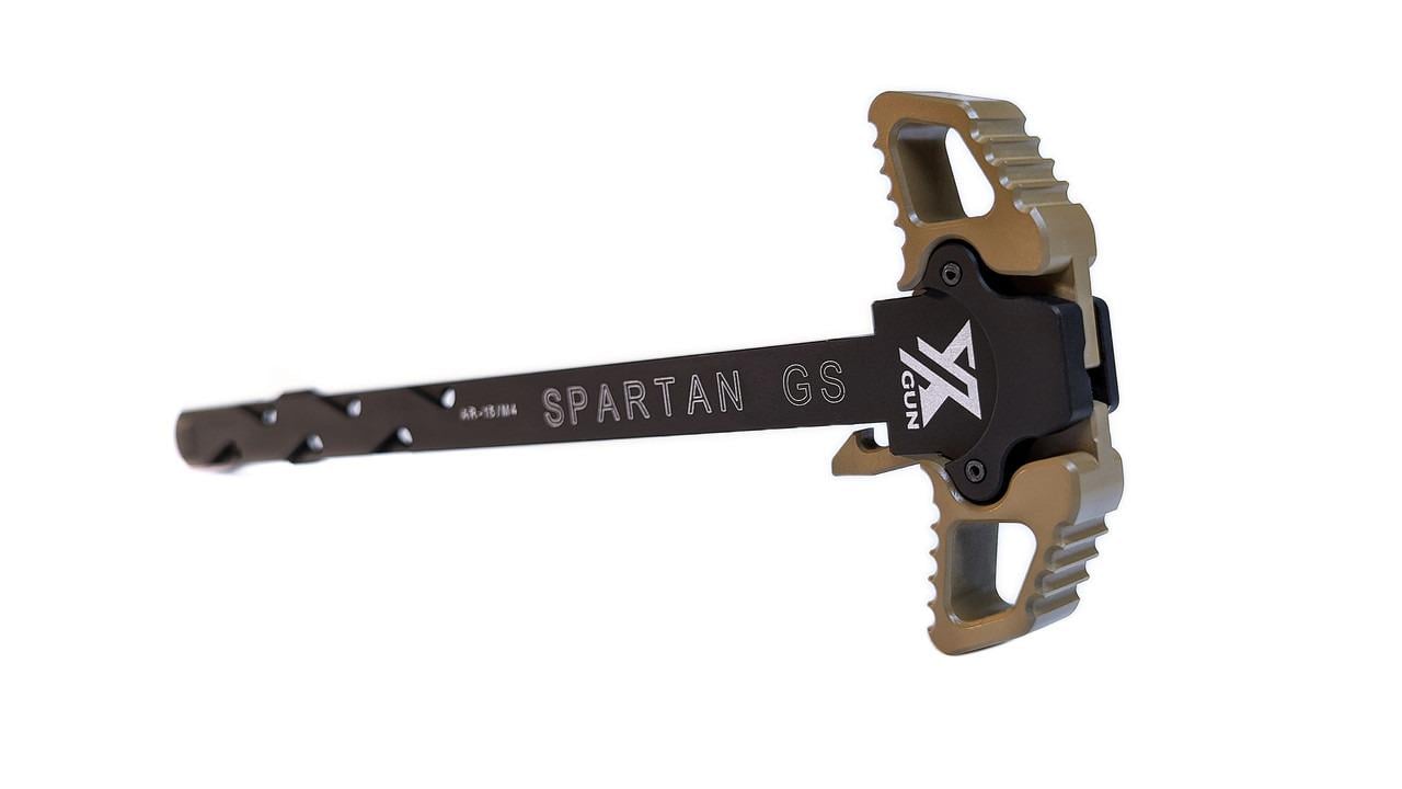 Рукоятка взведения Xgun Spartan GS двухсторонняя AR15 с газоразгрузкой Tan - фото 3