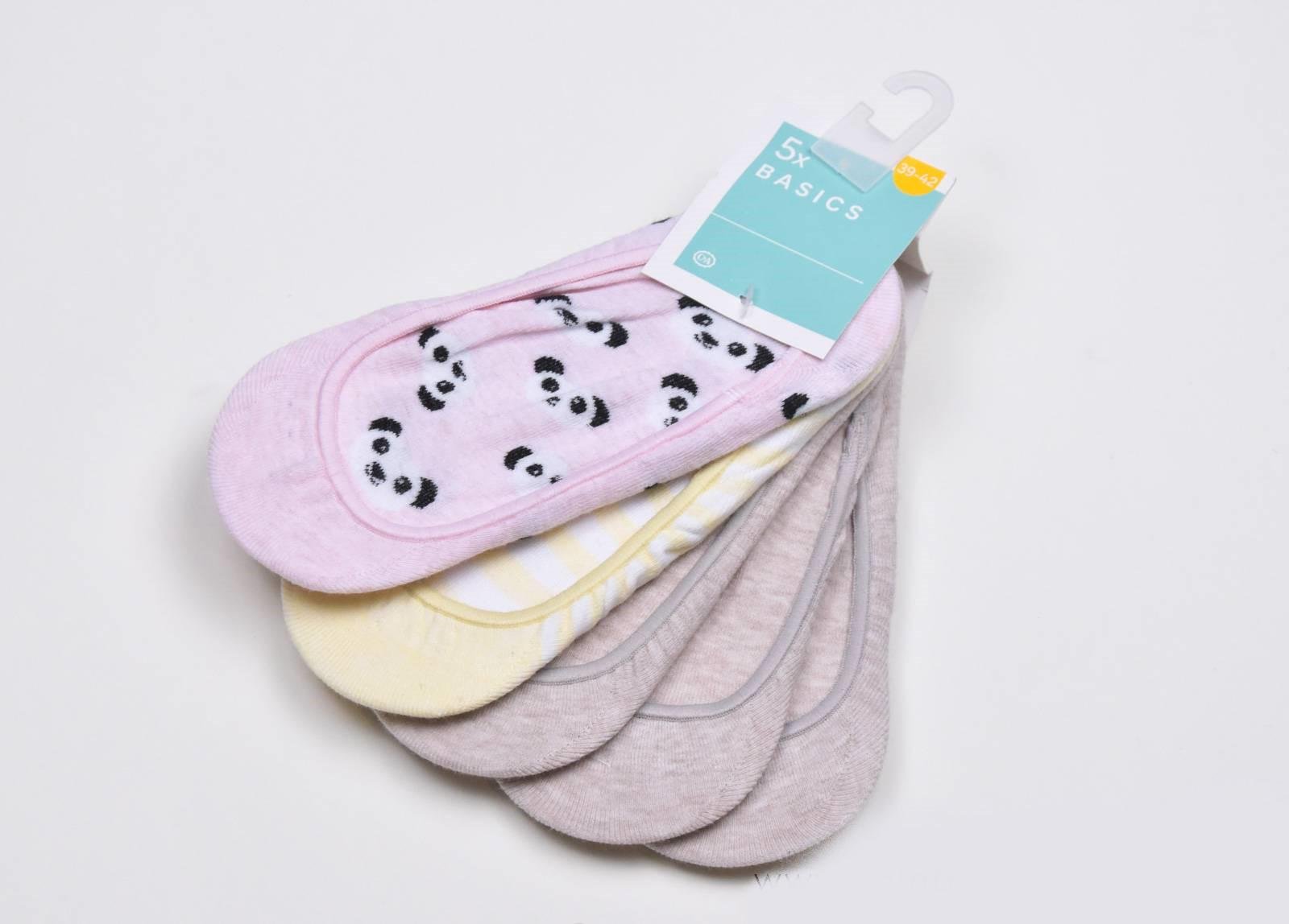 Шкарпетки C&A 5 пар р. 39-42 Рожевий/жовтий/Бежевий (5867379840500)