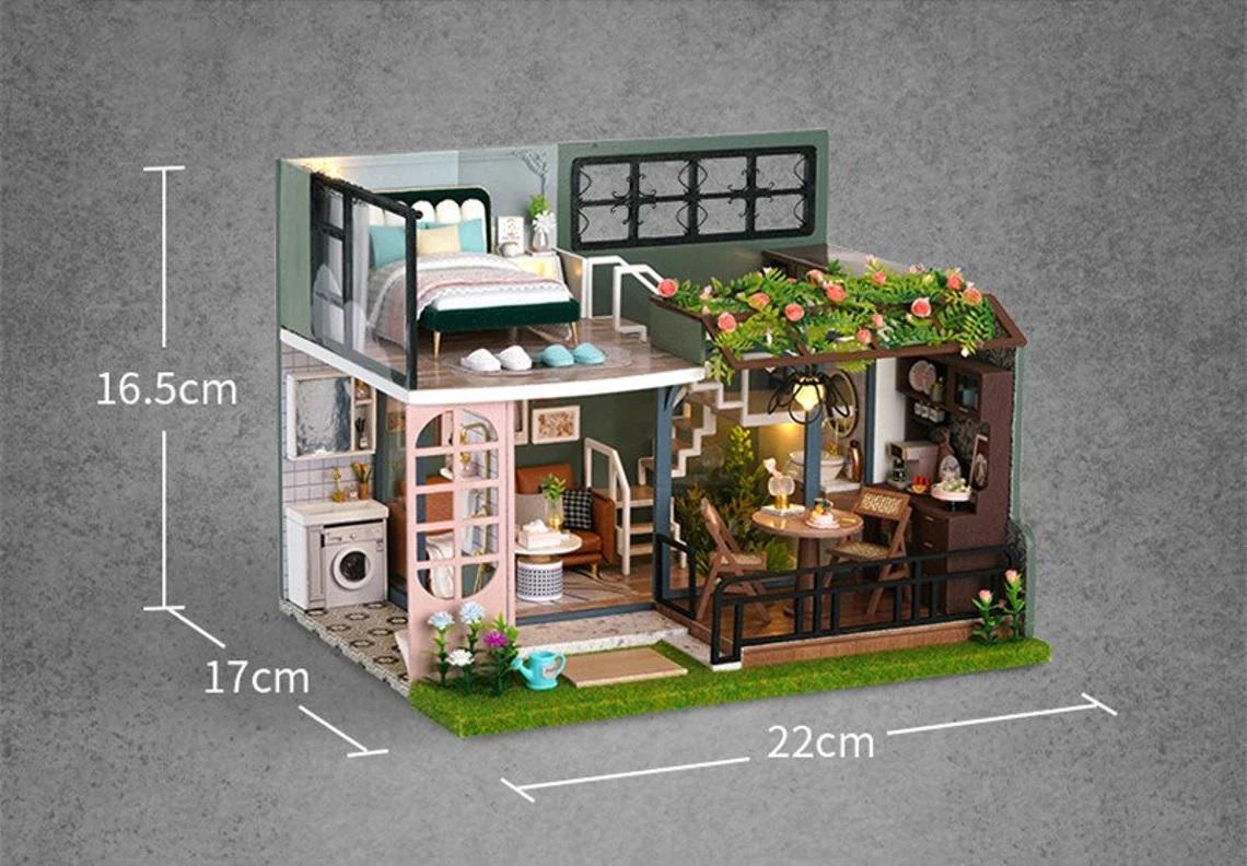 ᐉ Румбокс DIY Half of The Garden Dollhouse Kit Интерьерный