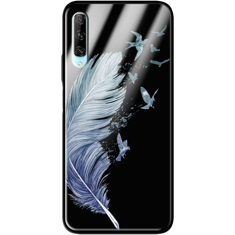 ᐉ Чехол Boxface Huawei P Smart Pro Feather Черный силикон со стеклом  (38612-cc38-39402) • Купить в Киеве, Украине • Лучшая цена в Эпицентр