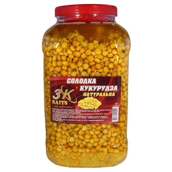 Прикорм 3KBaits Сладкая кукуруза Натуральная 5 л (3KB1826)