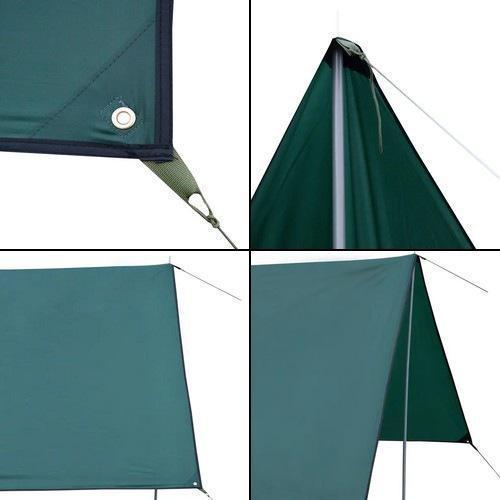 Туристический тент со стойками и оттяжками Tribe UTRT-104 3,0х3,0 м Зеленый - фото 4