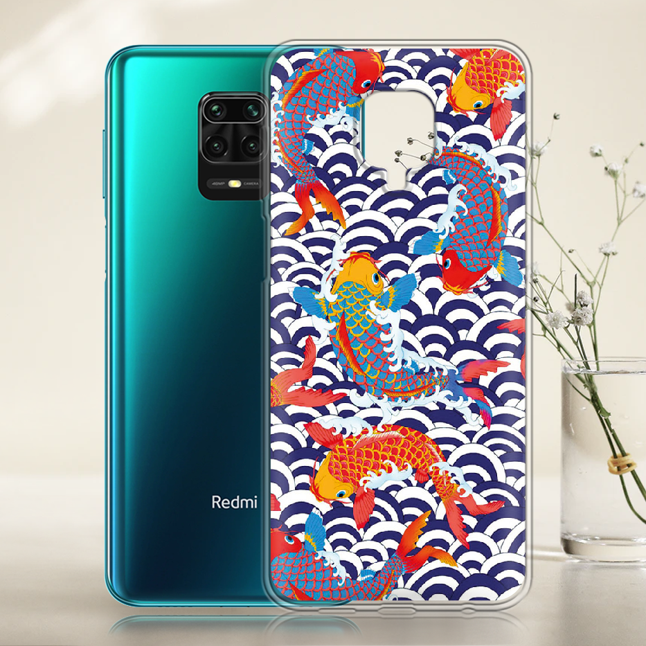 Чохол Boxface Xiaomi Redmi Note 9S Koi Fish Прозорий силікон (39475-up2477-39475) - фото 2